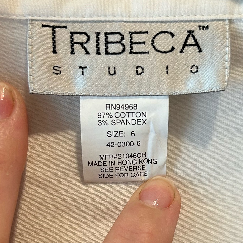 Classic White Button-Up Blouse - image 2